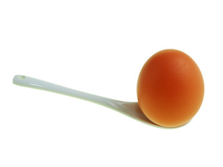 egg on a spoon