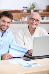 Fototapeta premium Happy learning at home