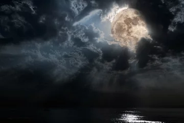Rolgordijnen Moon light beams © Zacarias da Mata