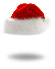 Obraz na płótnie Canvas santa's hat with shadow