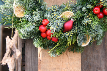 weihnachtlicher kranz