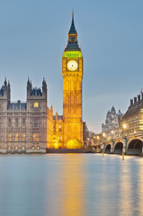 Fototapeta na wymiar Big Ben Zegar wieżowy w Londynie, Anglia
