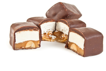 many chocolate candies