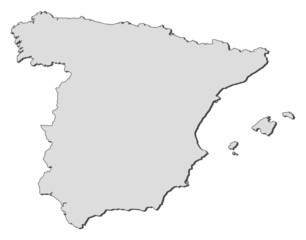 Obraz premium Map of Spain