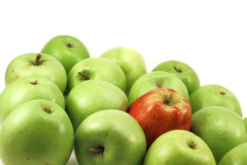 schräge Äpfel