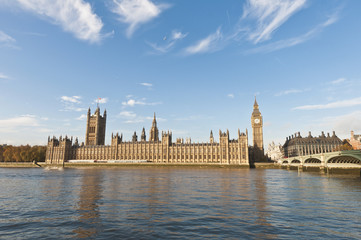 Houses of Parliament at London, England
