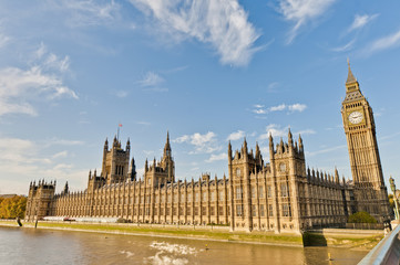 Houses of Parliament at London, England