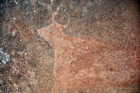 Pinturas rupestres de Albarrac&iacute;n. Teruel.Espa&ntilde;a
