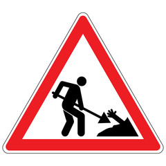 Baustelle Schild