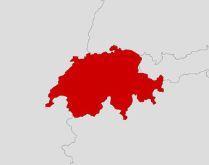 Map of Swizerland