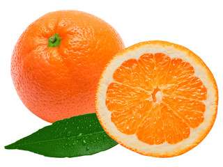 orange isolated on white background