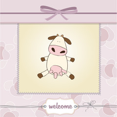 delicate baby boy shower card