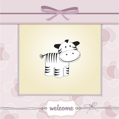 delicate baby boy shower card