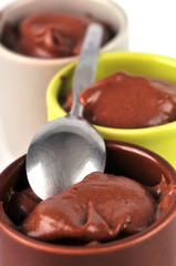 Mousses glacées au chocolat