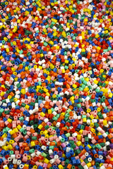 Fototapeta na wymiar Plastic beads