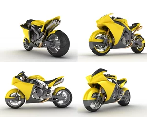 Tuinposter Concept Motorbike lage resolutie bundel © CenturionStudio.it