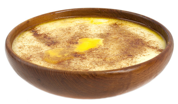 Tradtitional Norwegian sour cream porridge