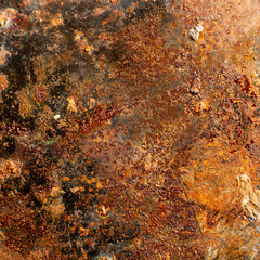 Rusty Texture of a Metal Spatula