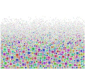 Harlequin Cloud of Squares
