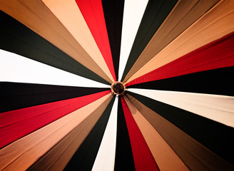 Abstract vintage colorful umbrella