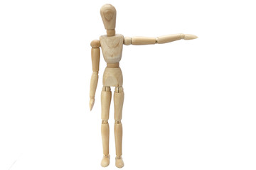 Wooden Manikin Taking Exercise