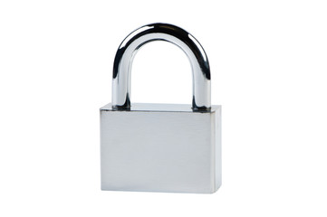 Fototapeta premium Padlock isolated on a white background.