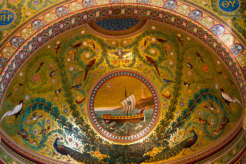 boat mosaics Notre Dame de la Garde Marseille