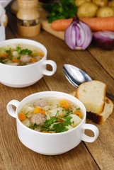Meatballs soup
