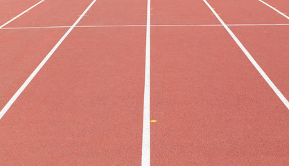Red running track