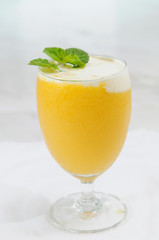 Glass of mango juice