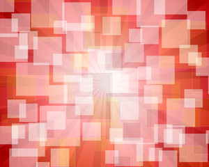 red rectangular abstract bokeh