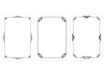 Set of floral frame © loveturtles