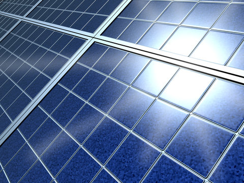 Blue Solar energy power panel