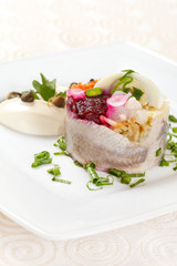 herring with vegetables