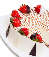Cheesecake clouse-up
