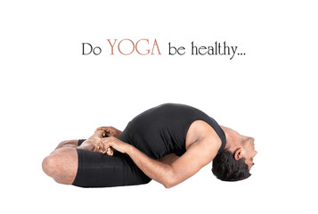 Yoga matsyasana fish pose