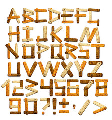 Bamboo alphabet