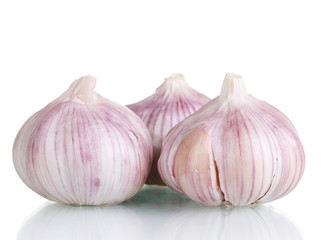 Obraz premium fresh garlic isolated on white