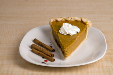 Pumpkin Pie and Cinnamon Sticks