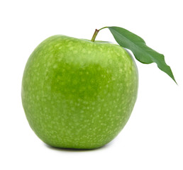 Green apple isolated on white background