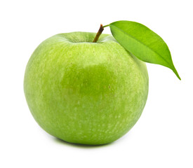 Green apple isolated on white background
