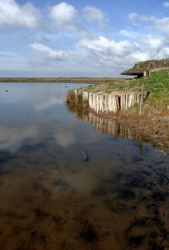 cabane de chasse aux canards
