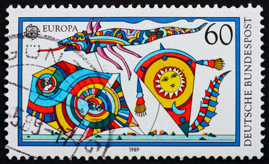 Postage stamp Germany 1995 Kites