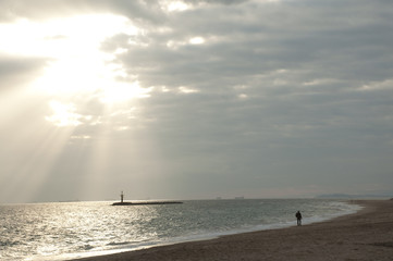 Fototapeta na wymiar Plaża i słońce