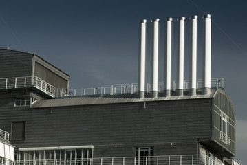 clean energy, six white ndustry chimney