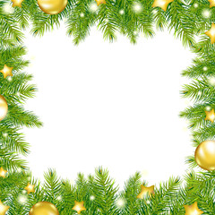 Fototapeta na wymiar Christmas Background With Christmas Tree