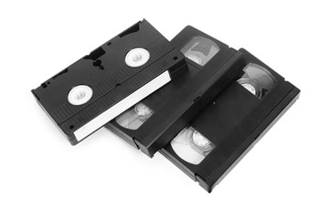 Fototapeta premium classic vhs tape isolated on a white background