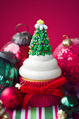 Christmas cupcake