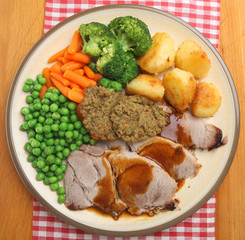 Sunday Roast Pork Dinner