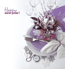 Winter table setting